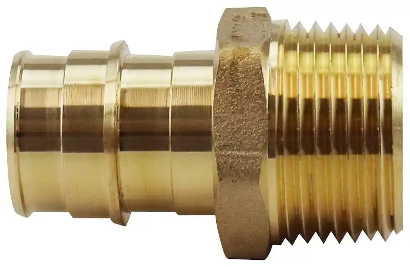 3/4 In. Brass Barb X 3/4 In. Mnpt Male Pex-a Adapter