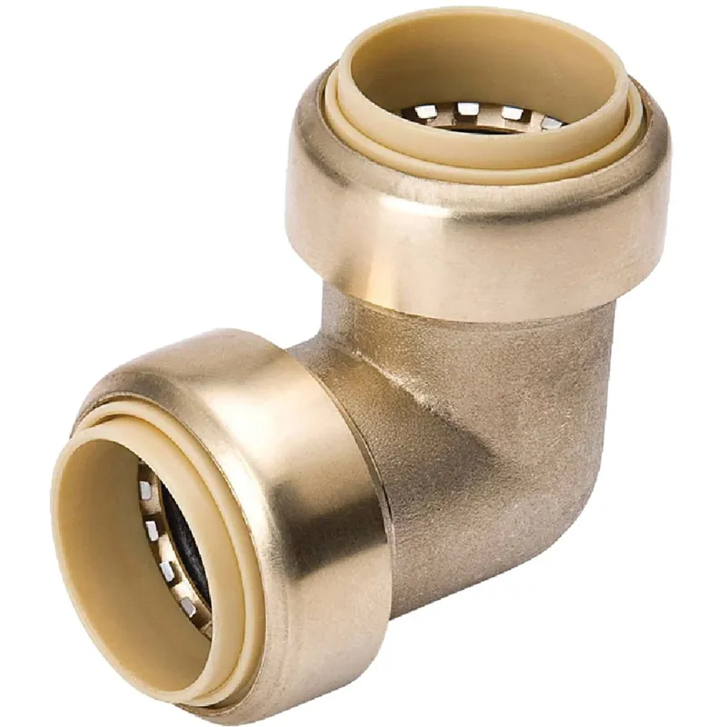 B&K Proline Push To Connect 1 In. PTC X 1 In. D PTC Brass 90 Degree Elbow