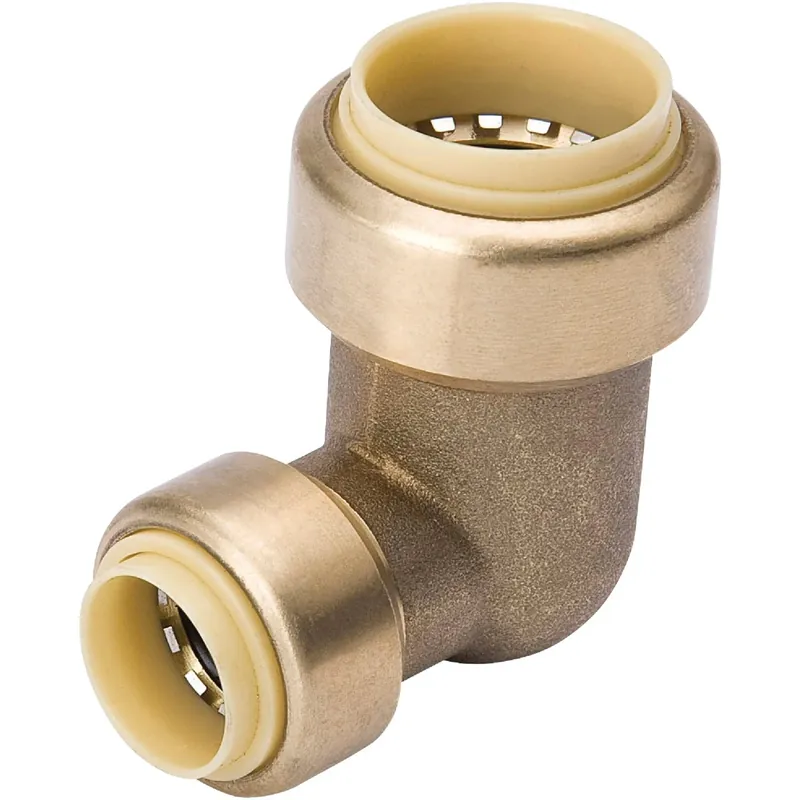 3/4 In. Pf X 1/2 In. Pf 90 Degree Push Fit Brass Elbow