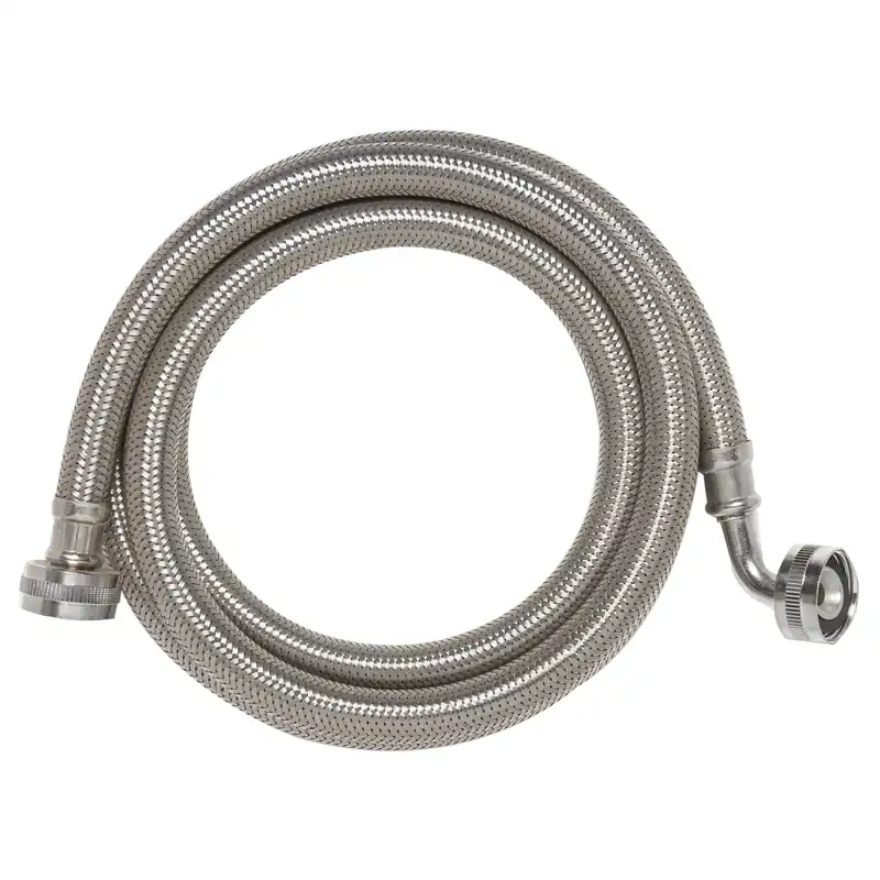 3/4 In. Hose Thread X 3/4 In. D Hose Thread 4 Ft. Stainless Steel Supply Line