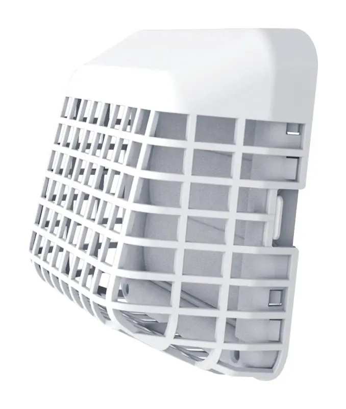 White Plastic Vent Dryer Hood 6.375 In. Diameter X 3.63 In. Length
