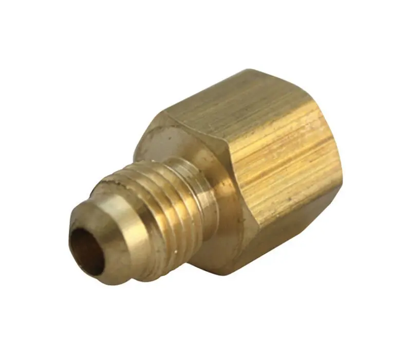 Brass Flare Connector 3/8 In. For Water, Oil, Fuel, And Natural Gas Applications