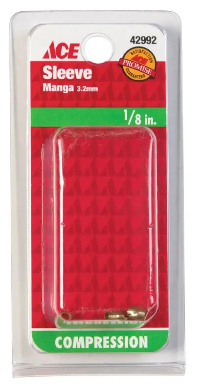 ACE 1/8 In. Compression Brass Sleeve