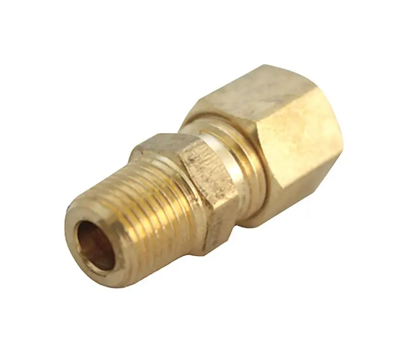 1/4 In. Compression X 3/8 In. Dia. Male Brass Compression Adapter - Durable & Reliable
