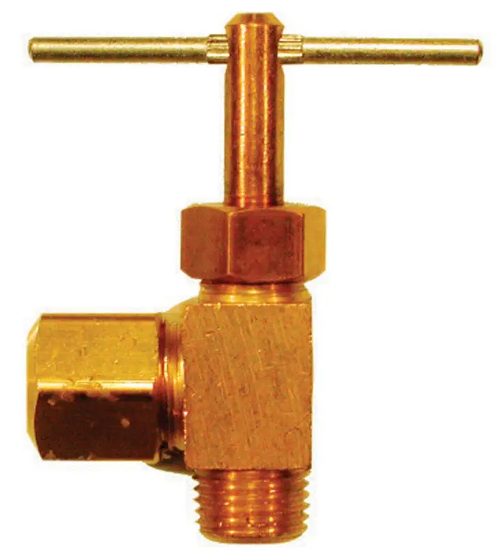 Brass Needle Valve 1/4 In. X 1/8 In. Model 4337325 For Plumbing And Hvac
