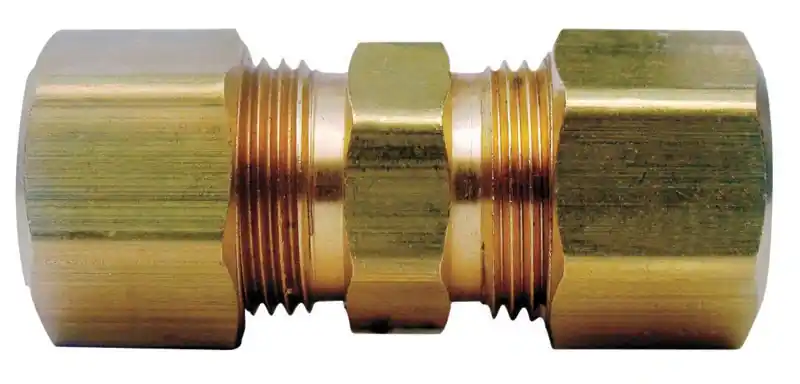 1/2 In. Dia. Compression To Compression Yellow Brass Union - Model 4337374