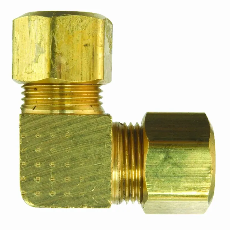 3/8 In. Diameter Compression Yellow Brass Elbow Fitting - Model 4337531