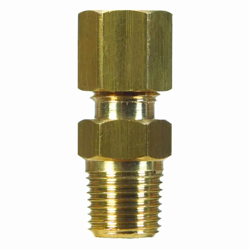 5/8 In. Compression X 1/2 In. Diameter Brass Compression Connector