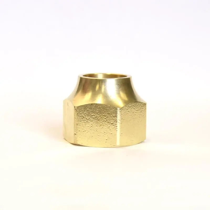 7/8 Inch Flare Yellow Brass Nut For Plumbing - Model 6jc050810721039