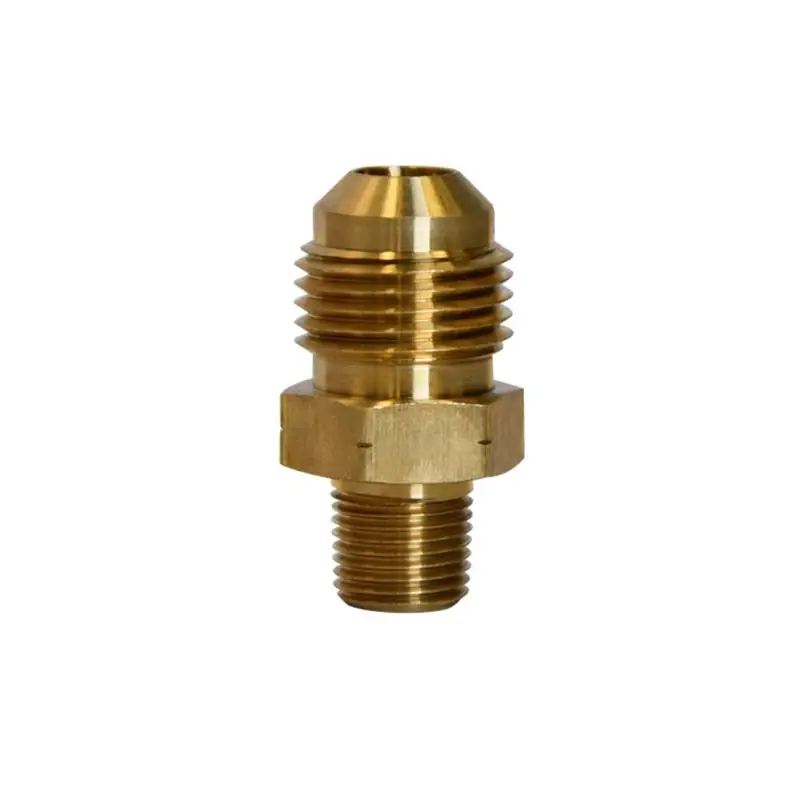 3/8 In. Flare X 1/8 In. D Male Brass Adapter - Lead-free, High Pressure