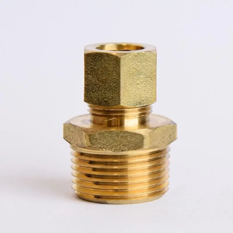 1/2 In. Compression X 3/4 In. D Mpt Brass Connector For Plumbing Applications