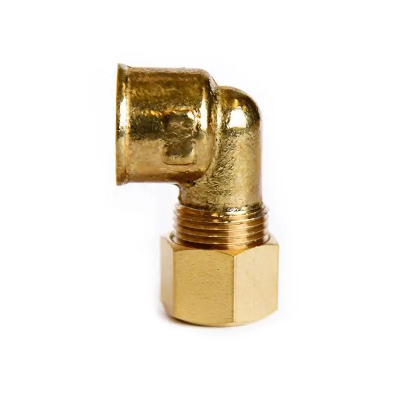 3/8 In. Compression X 1/4 In. D Fpt Lead-free Brass 90 Degree Elbow