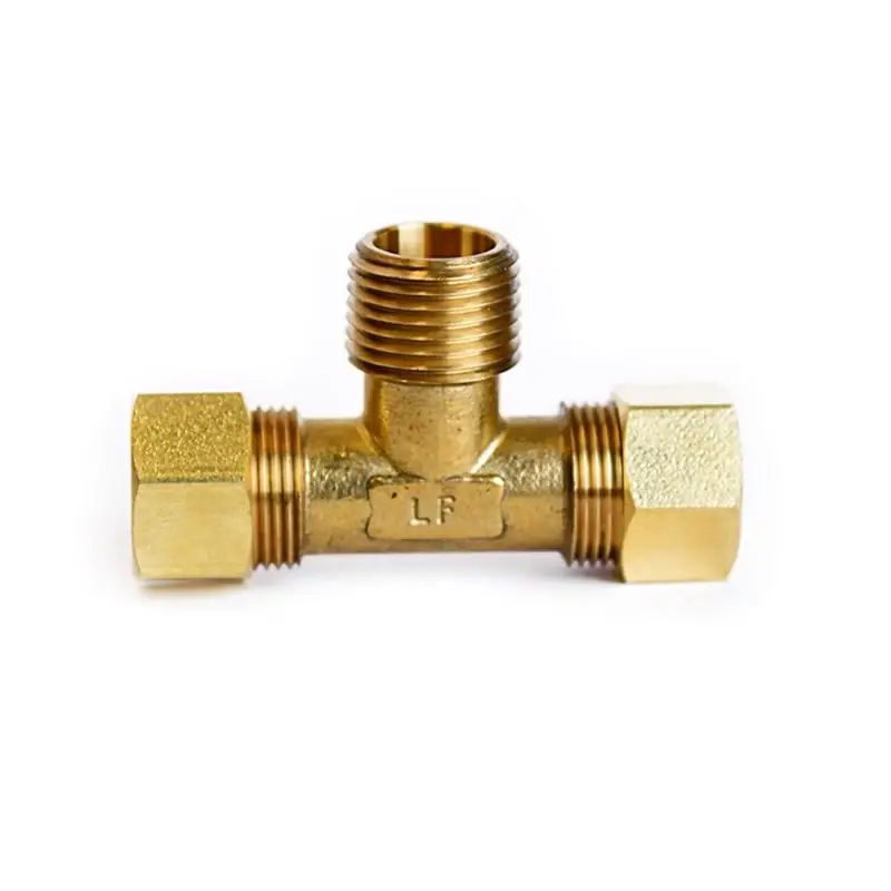 5/8 In. Compression X 5/8 In. D Compression Brass Tee Fitting