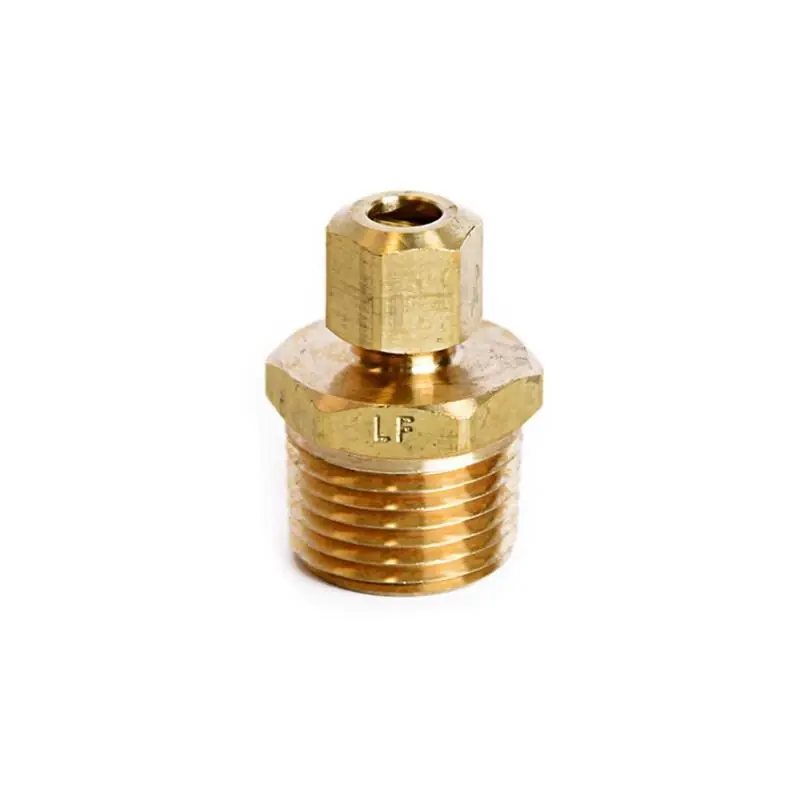 1/4 In. Compression X 1/2 In. D Mpt Brass Connector For Plumbing Applications