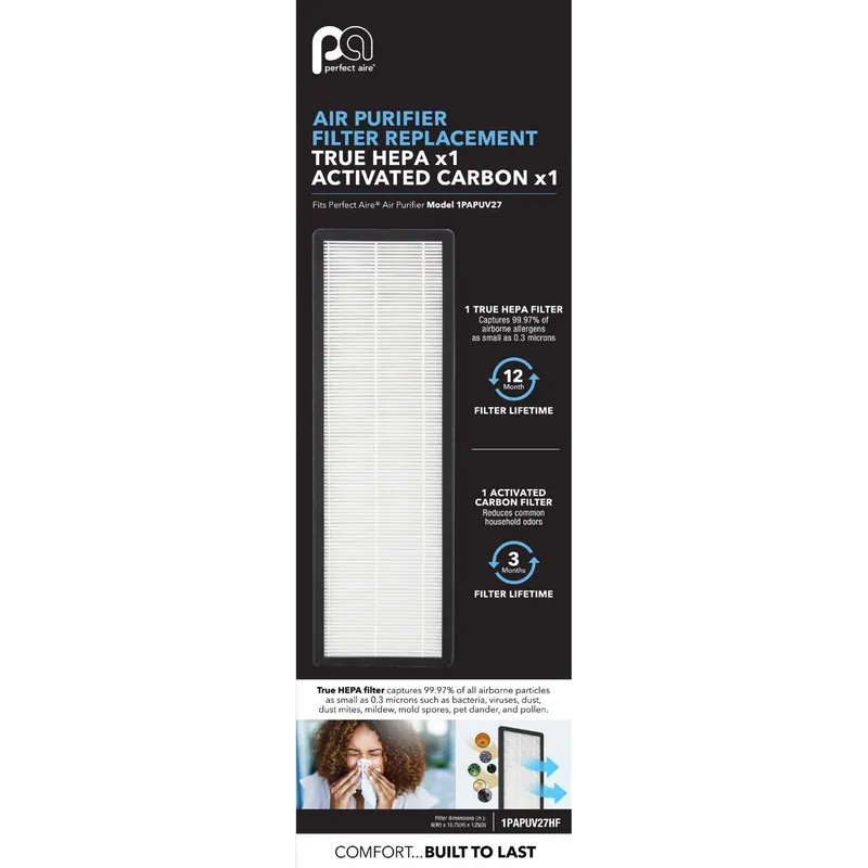 Perfect Aire 18.75 In. H X 6 In. W Rectangular HEPA Air Purifier Filter 1 Pk