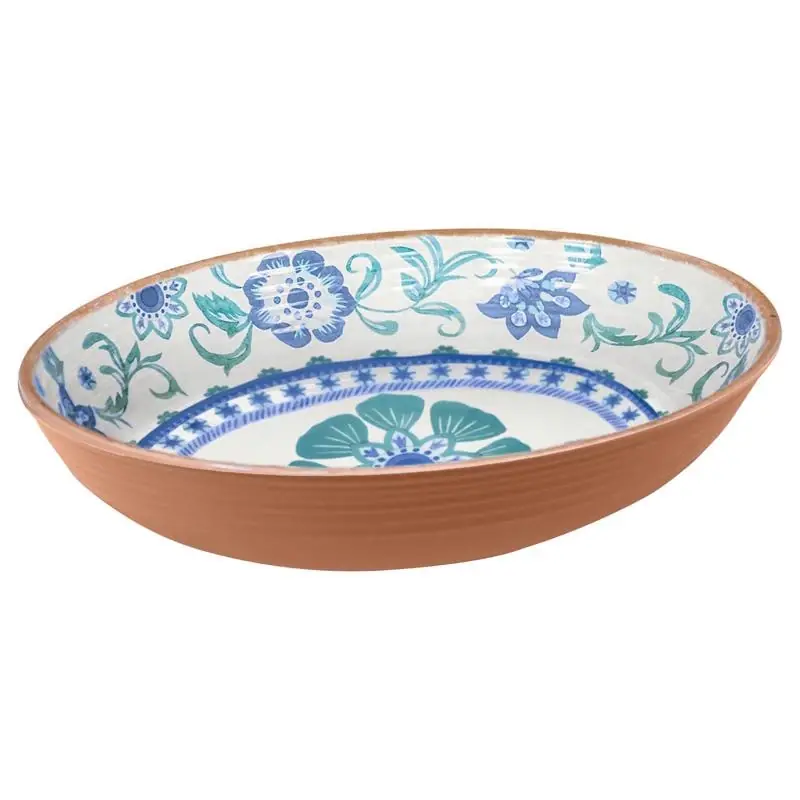 TarHong Rio Turquoise 91.3 Oz Multicolored Melamine Artisan Serve Bowl 1 Each