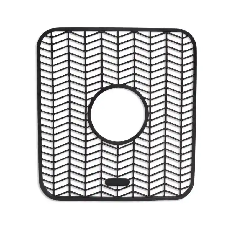Core Kitchen 11.5 In L X 12.5 In W Black Silicone Sink Mat