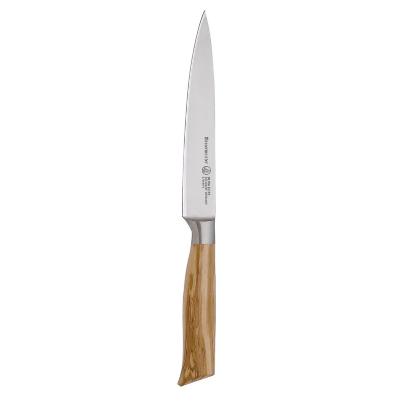 Oliva Elite 6 Inch Stainless Steel Utility Knife With Wood Handle