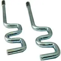 Levolor-kirsch 14062 2 Count 2.5 In. & 3.5 In. Brass Curtain Rod Support Hooks