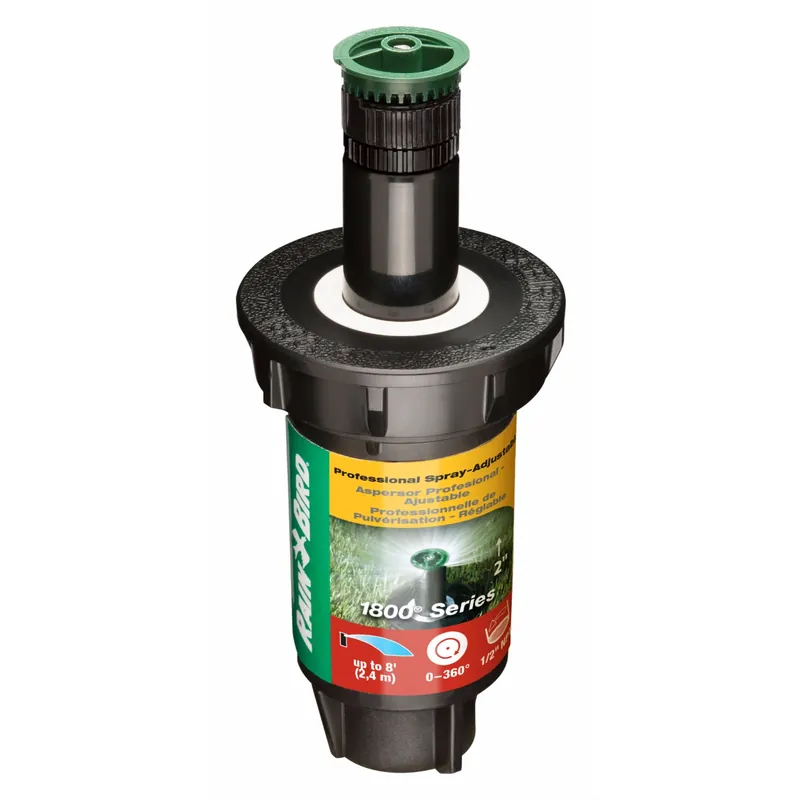 Underground Sprinkler Head, Adjustable Pattern, 2-In. Pop Up, 8-Ft. Spray