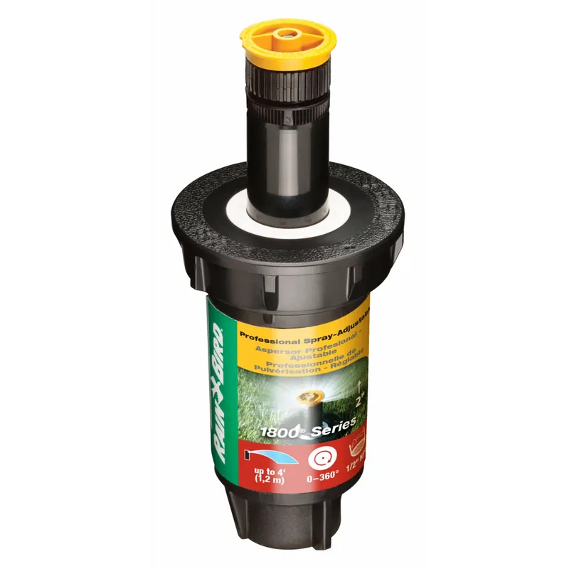 Underground Sprinkler Head, Adjustable Pattern, 2-In. Pop Up, 4-Ft. Spray