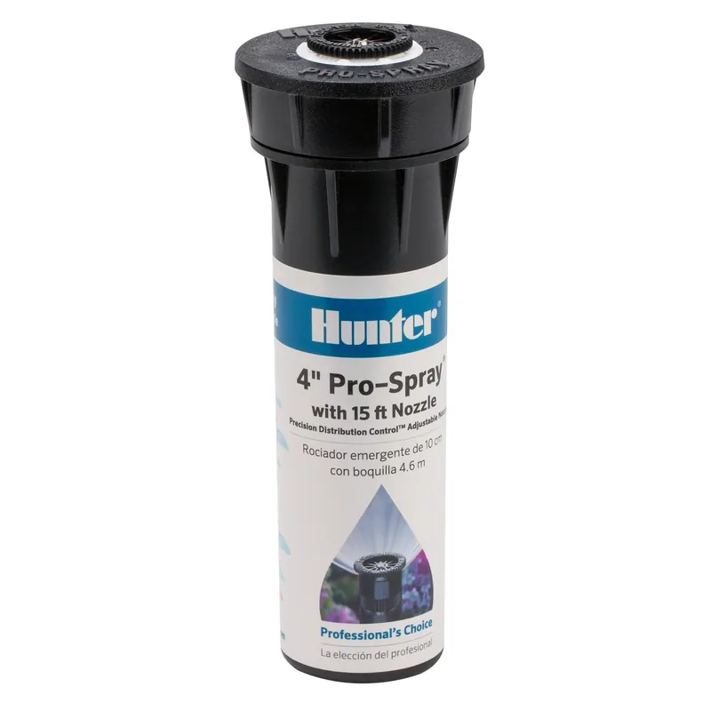 Hunter Pro-spray 4 In. Adjustable Pop-up Sprinkler With 15 Ft. Nozzle