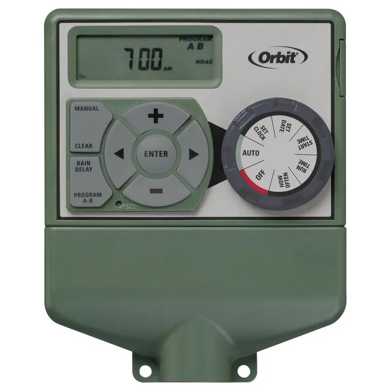 4-station Easy-dial Electrical Sprinkler Timer Model 57874 For Efficient Watering