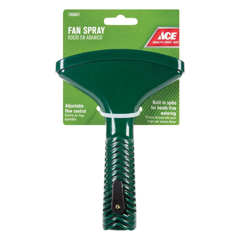 1 Pattern Fan Plastic Spray Nozzle With Flow Control And Shut-off Valve