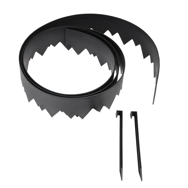 20‘ Black Plastic Pound-in Landscape Edging Kit Model 3500-20-3