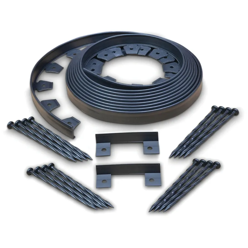 EasyFlex No Dig Edging Kit, Recycled Plastic, 50 Ft.
