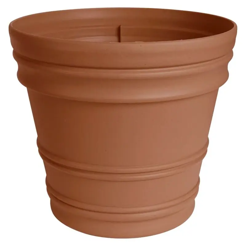 Rr2246 Terracotta Planter, 21.5 In H X 21.5 In W, Rolled Rim Design