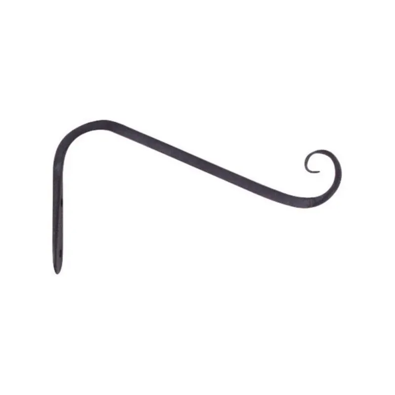 Living Accents Black Wrought Iron 5 Inch Forged Angled Plant Hook