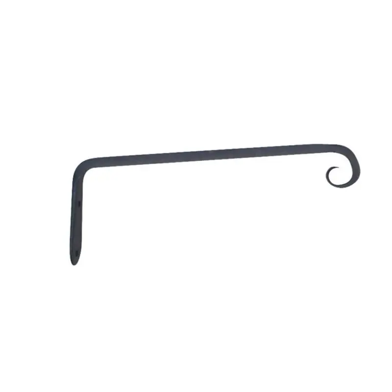 Living Accents Black Wrought Iron 10 Inch Forged Straight Plant Hook