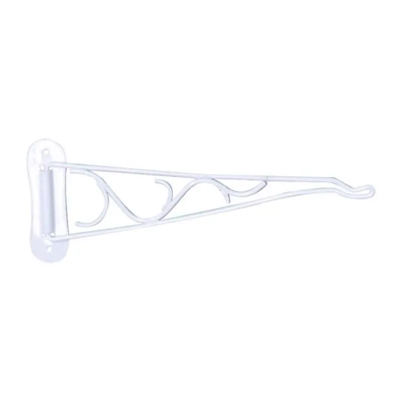 Living Accents White Steel 10 Inch Swivel Plant Hook For Outdoor Use
