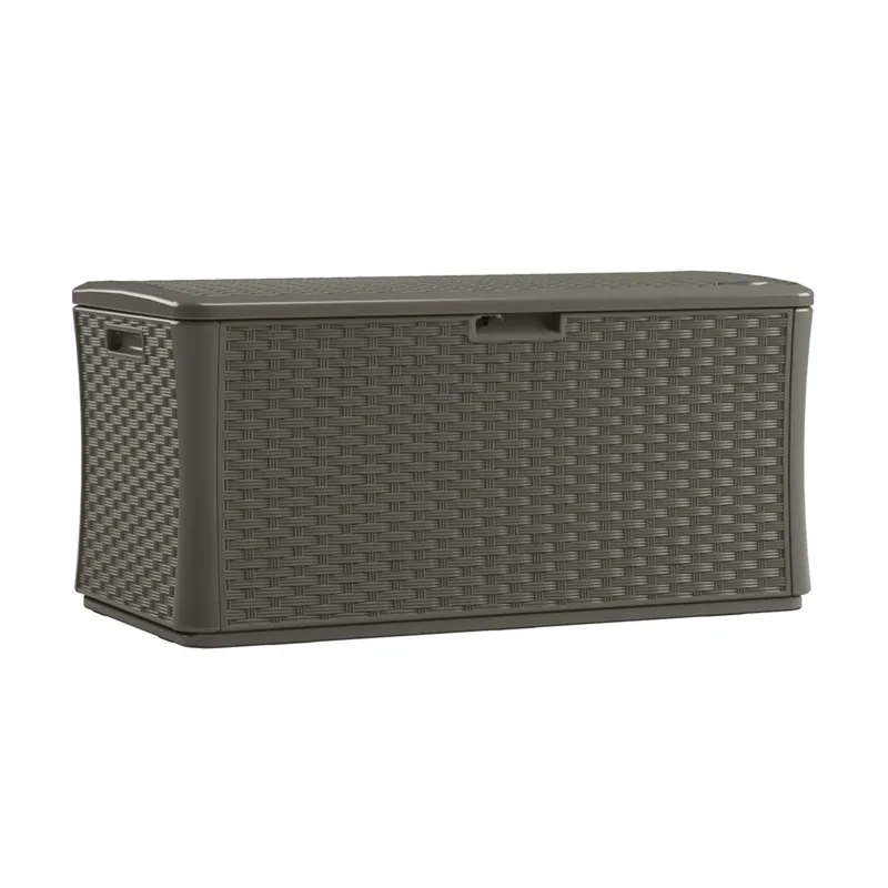 XL Resin Deck Box / Seat, Stoney Color, 134 Gallons