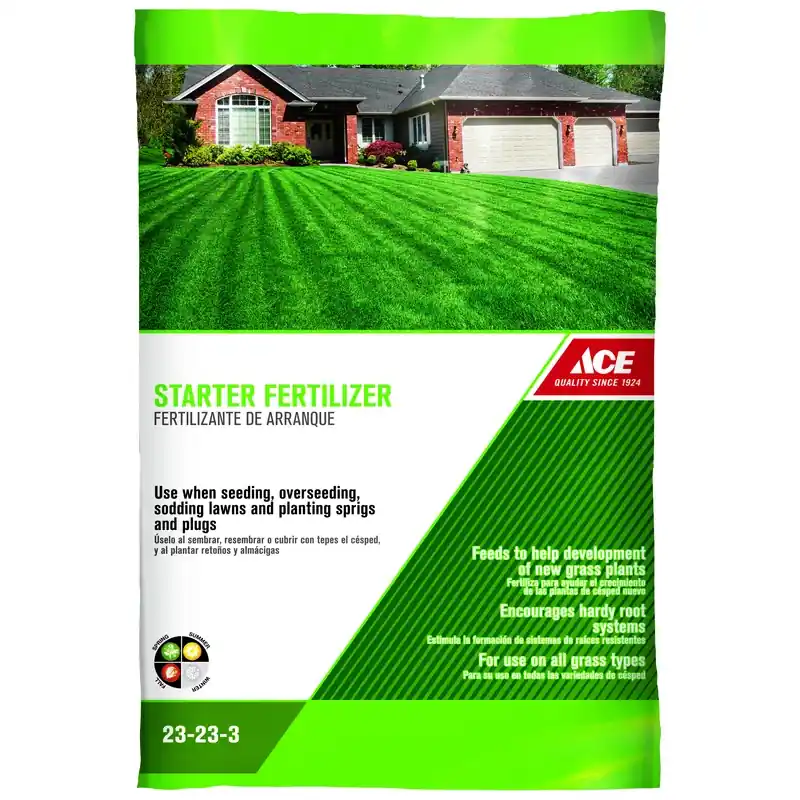 23-23-3 Starter Fertilizer For All Grass Types, 2500 Sq Ft Coverage