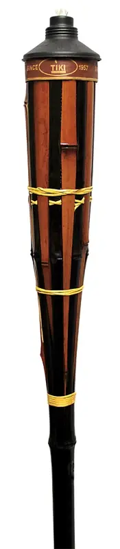 TIKI Easy Pour Brown Bamboo 60 In. Tiki Outdoor Torch 1 Pc