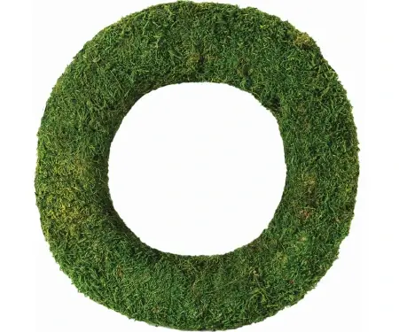 Supermoss Natural Sheet Moss Wreath 12 Inch Round