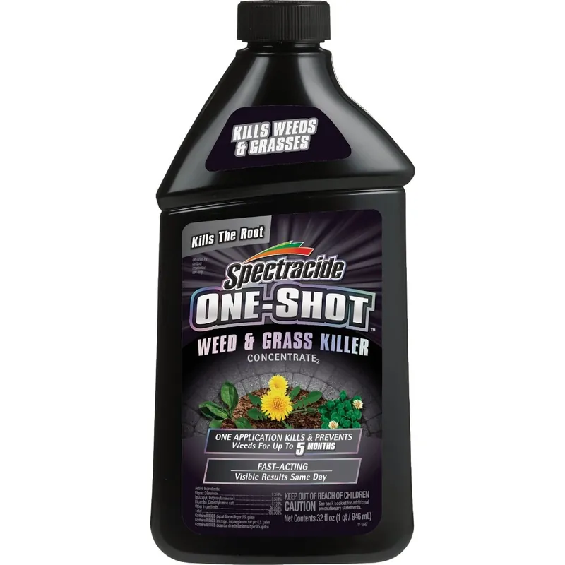 One-Shot Weed &Grass Killer, 32 Oz. Concentrate