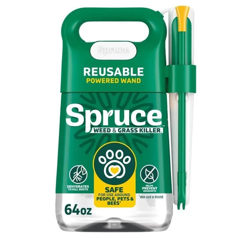 Spruce Power Wand Weed & Grass Killer – 64 oz Liquid Spray