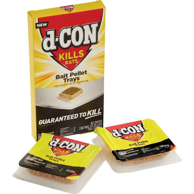 D-CON Toxic Bait Tray Pellets For Mice And Rats 6 Oz 1 Pk