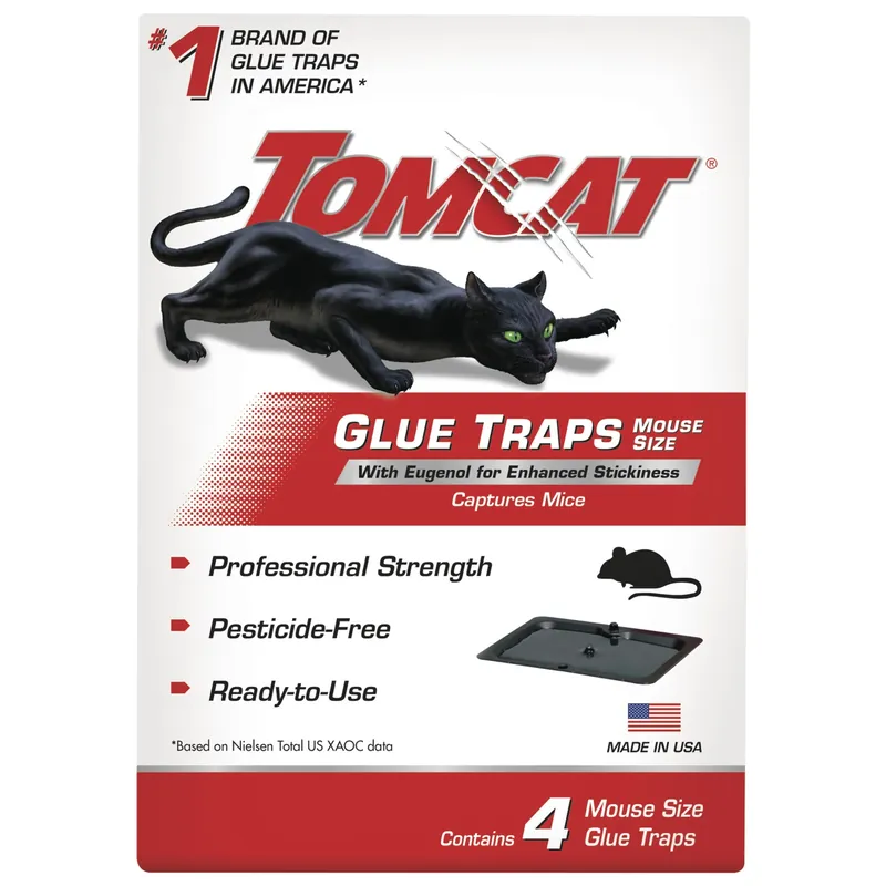 Tomcat Small Glue Trap For Mice 4 Pk