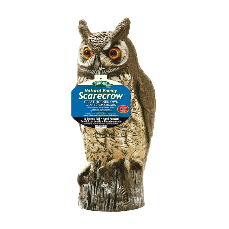 Natural Enemy Scarecrow 16 In. H. Owl Pest Deterrent Decoy