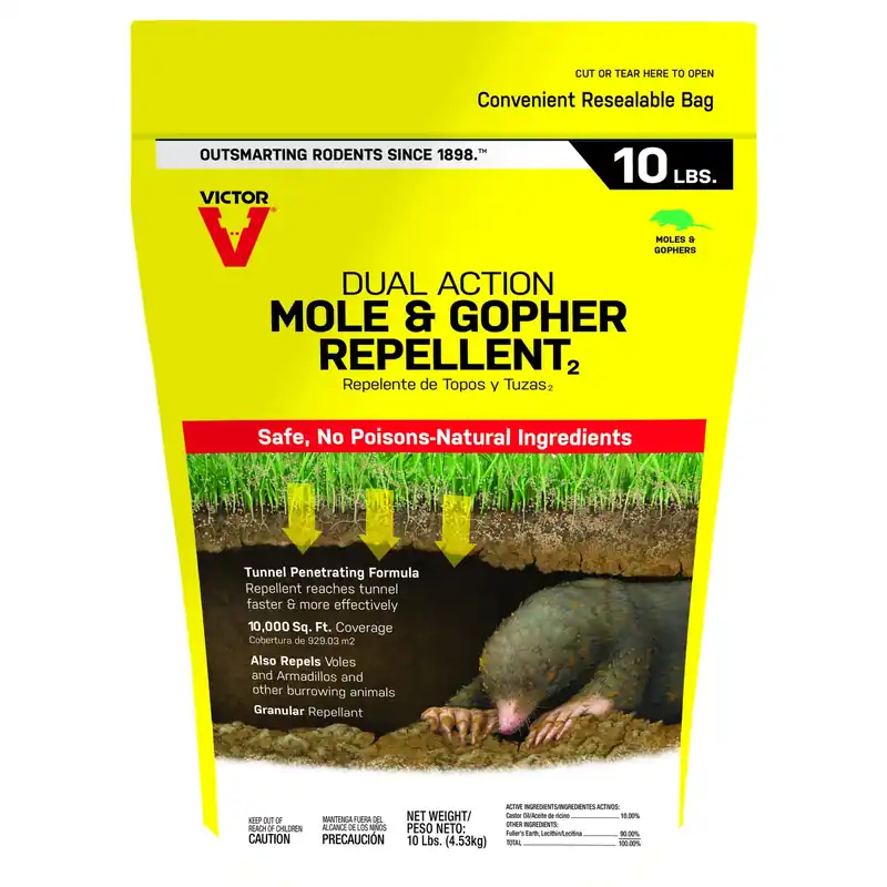 Mole & Gopher Granular Repellent, 10,000-Sq. Ft. Coverage, 10 Lbs.