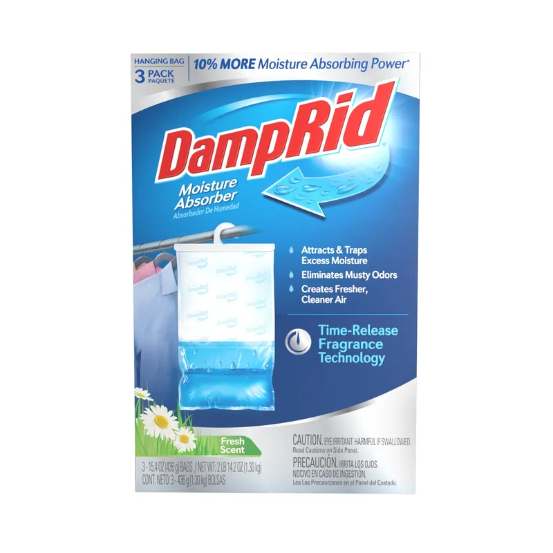 DampRid Hanging Moisture Absorber Fresh Scent 15.4 Oz 3 Pk