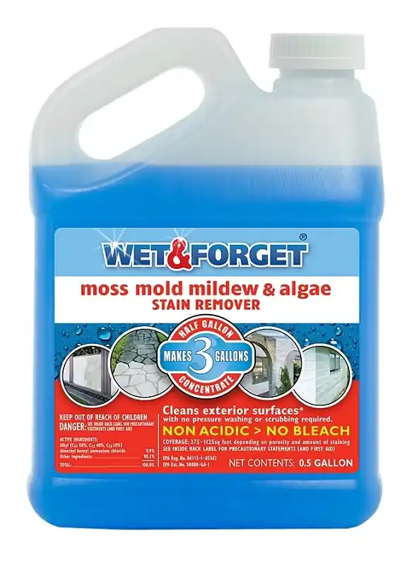 Moss, Mold & Mildew Stain Remover, 1/2 Gallon