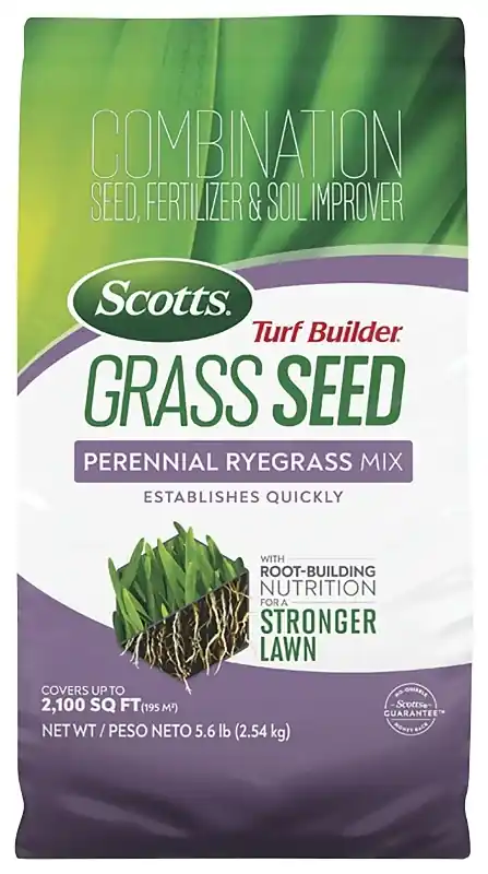 Turf Builder Grass Seed Perennial Ryegrass Mix, 5.6 Lbs., Covers 700 Sq. Ft.