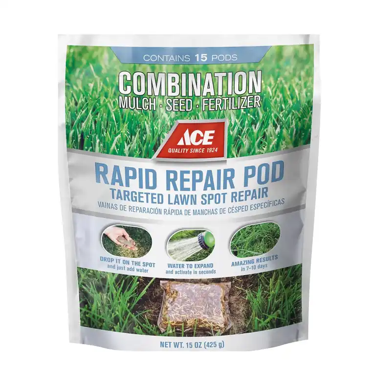 Rapid Repair Pod Tall Fescue Grass Fertilizer, Mulch, And Seed 15 Ounce
