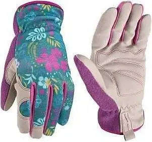 Women’s High‑Dexterity Slip‑On Work Gloves – Synthetic Leather, Spandex & Terry Cloth, Size M