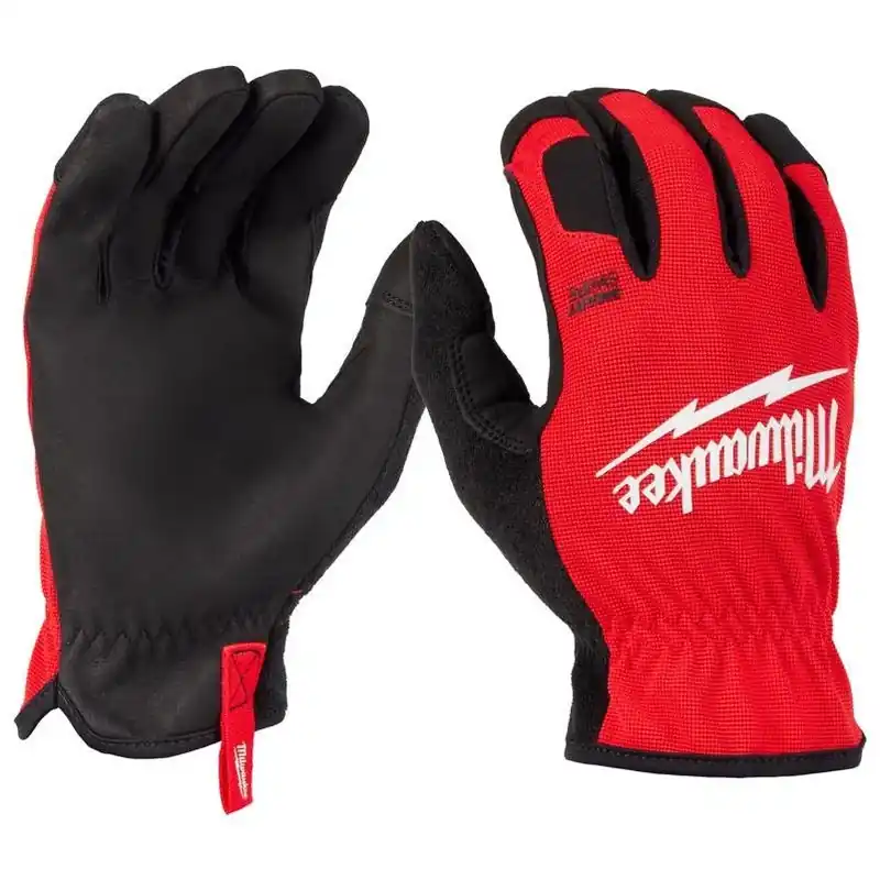 Milwaukee Unisex Heat‑Resistant Work Gloves – Black/Red, Medium